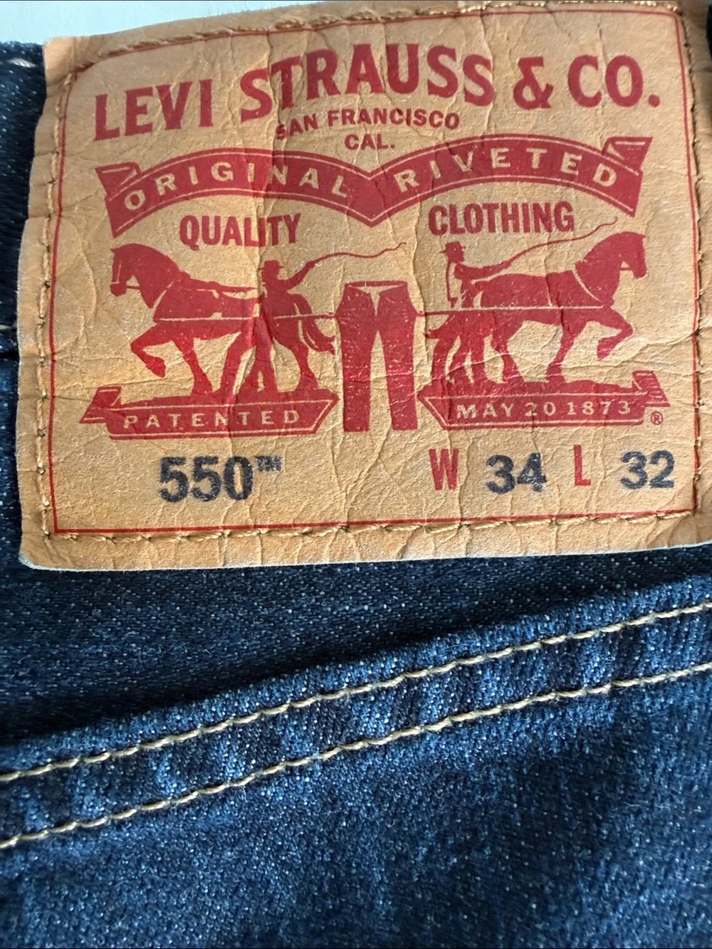 Levi’s 550 Classic Dark Blue Men's Jeans 34 x 32